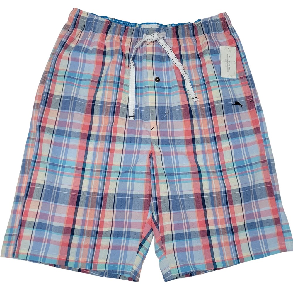 Tommy Bahama Seersucker Jam Shorts Mens Medium Pajama‎ Lounge Cotton Pockets NEW
